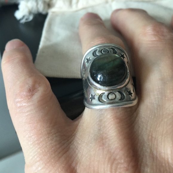 Pamela Love ring sterling silver with inlay - Picture 4 of 10